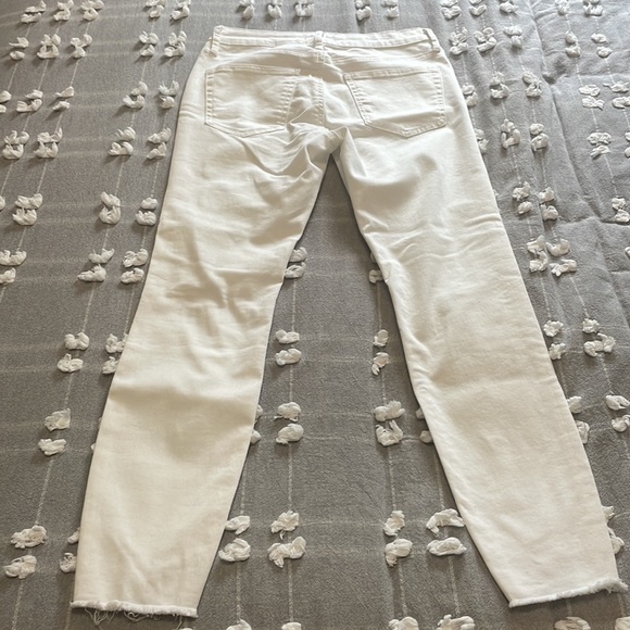 Women’s White Ripped Skinny Jeans - Picture 4 of 6